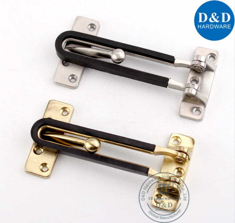 Stainless Steel 304 Safety Door Latch Guard for Hotel Bedroom Door D