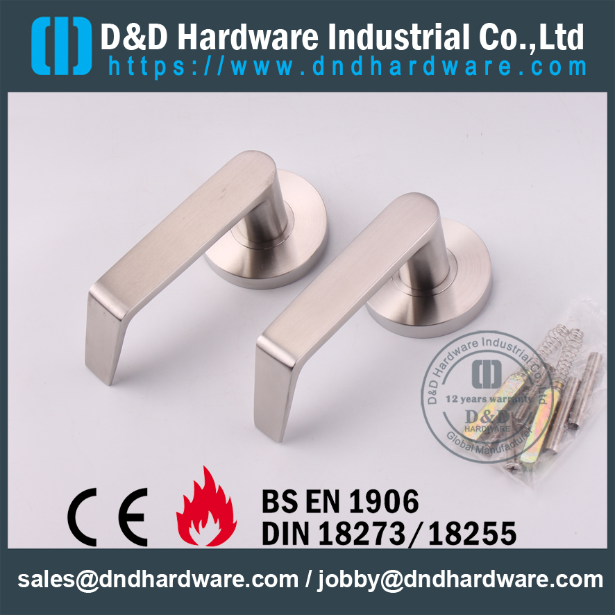 Stainless Steel 304 Durable Bent American Door Handle For Wooden