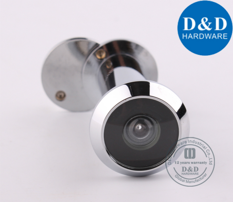 Brass Door Eye Hole Viewer with Cover for Hotel Bedroom Door D&D HARDWARE