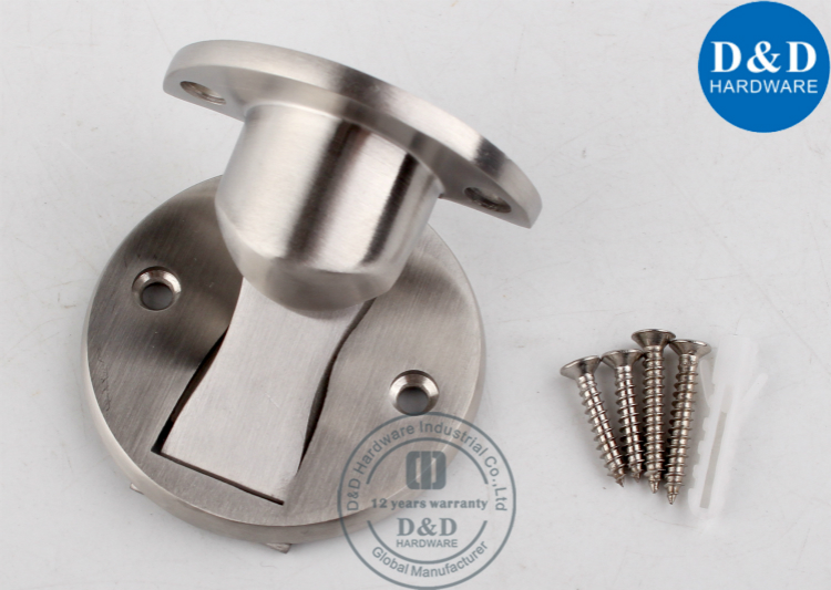 Stainless Steel Self Adhesive Door Stop for Entry Wooden Door D&D HARDWARE