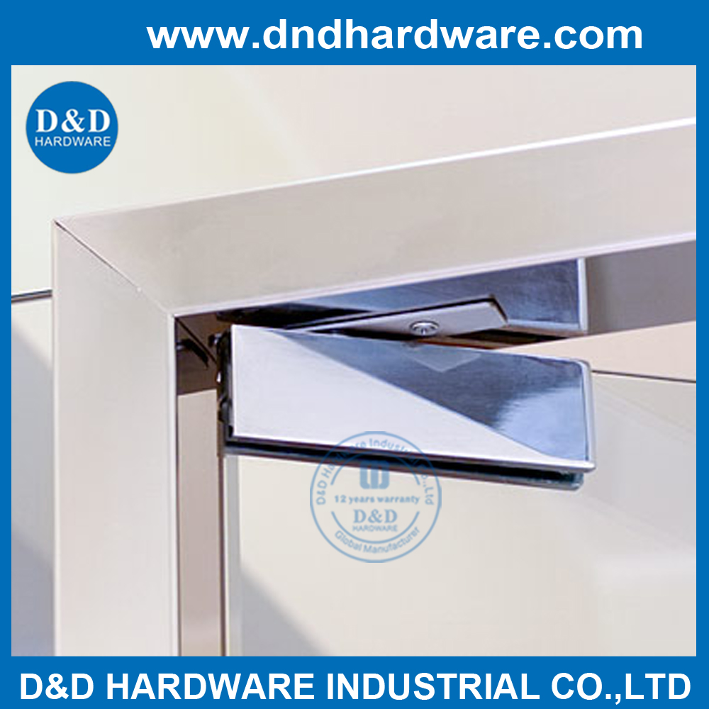 Heavy Duty Frameless Top Patch Fitting For Commercial Glass Door D D