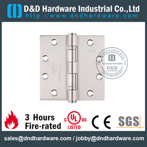 SS316 Durable UL Fire Rated 2BB Hinge-DDSS002-FR-4.5x4x3.0mm 