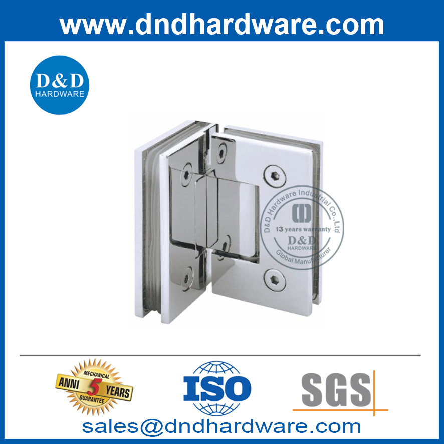 Heavy Glass Shower Door Hardware Hinges for Frameless Shower Doors-DDGH002