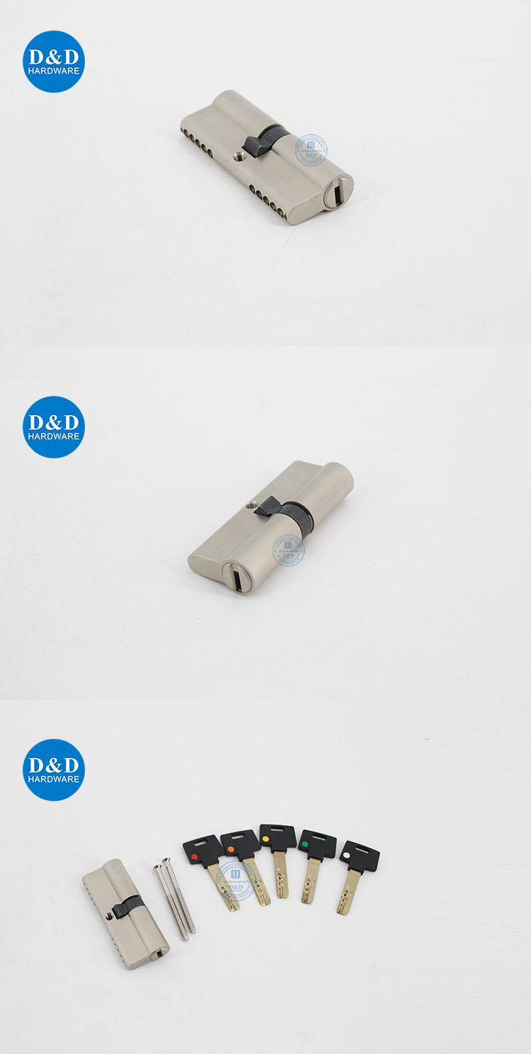 Euro High Security Lock Cylinders Double Door Cylinder Lock with Brass ...