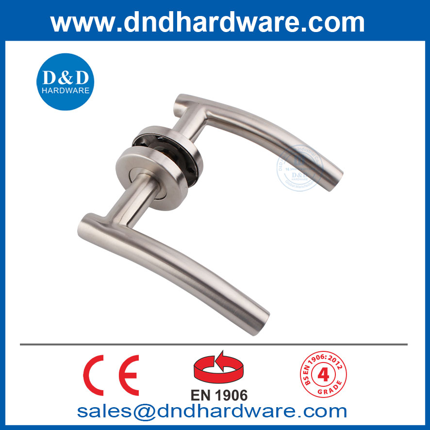 Commercial Door Handles EN1906 Stainless Steel Modern Interior Door