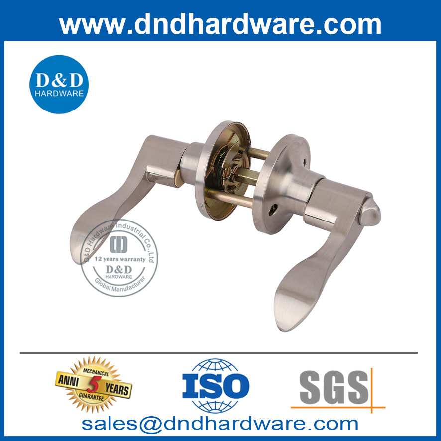 Zinc Alloy Internal Door Lever Handle Tubular Lock Set with Entrance