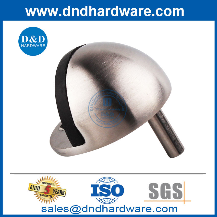 Security Stainless Steel Floor Mounted Type Metal Door Stopper-DDDS001