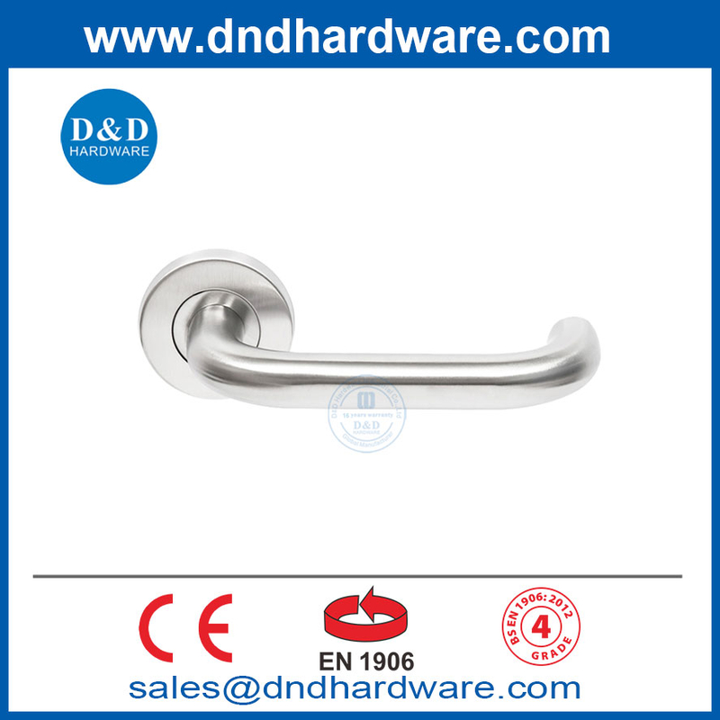 EN1906 Hollow Lever Type Commercial Door Handles for Residential