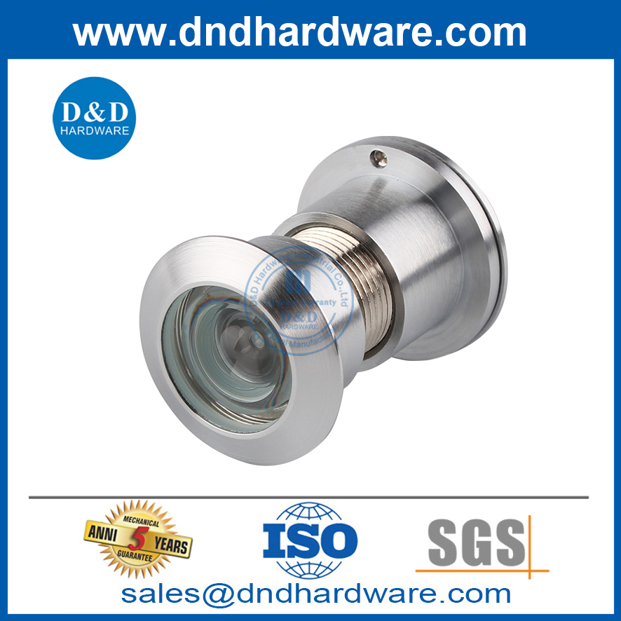 200 Degree Wide Angle Zinc Alloy Door Peephole Viewer with Cover