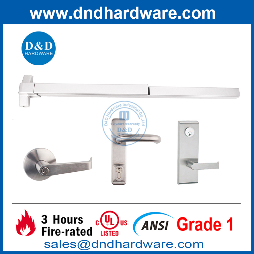 Design Hardware Steel ANSI UL Fire Vertical Panic Exit Device-DDPD004