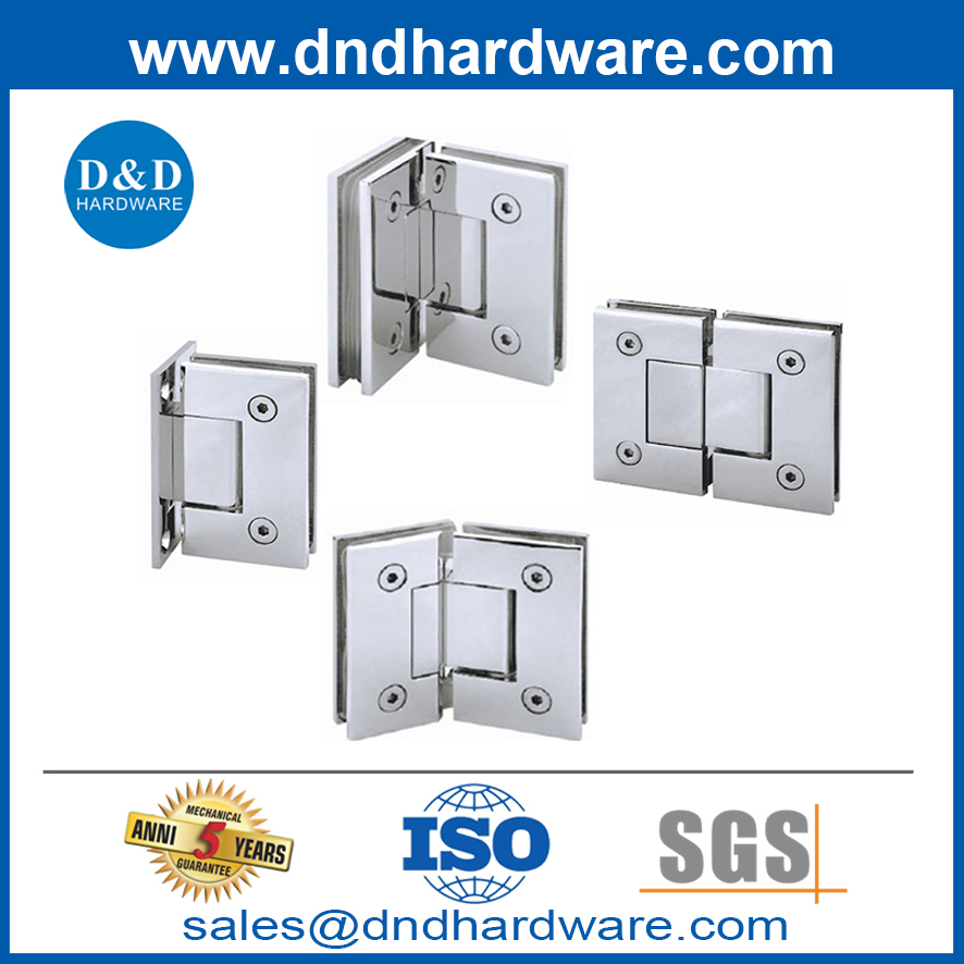SS Heavy Duty Shower Door Hinges 180 Degree Glass to GlassDDGH004 from